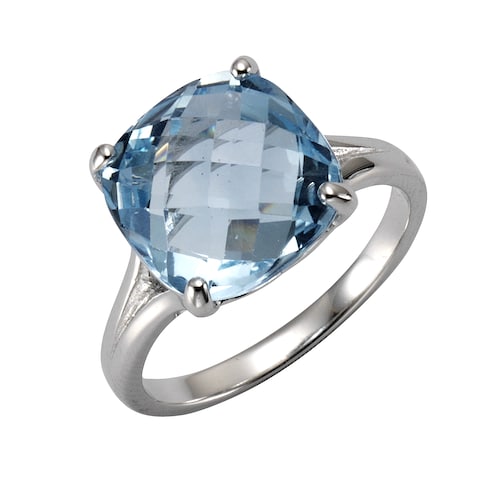 Zeeme Fingerring »925/- Sterling Silber rhodiniert Blautopas«