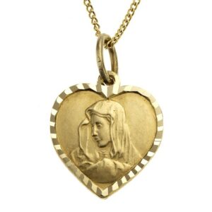 Zeeme Kette mit Anhänger »333/- Gelbgold Herz Madonna«