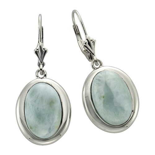 Zeeme Paar Ohrhänger »925/- Sterling Silber Larimar«